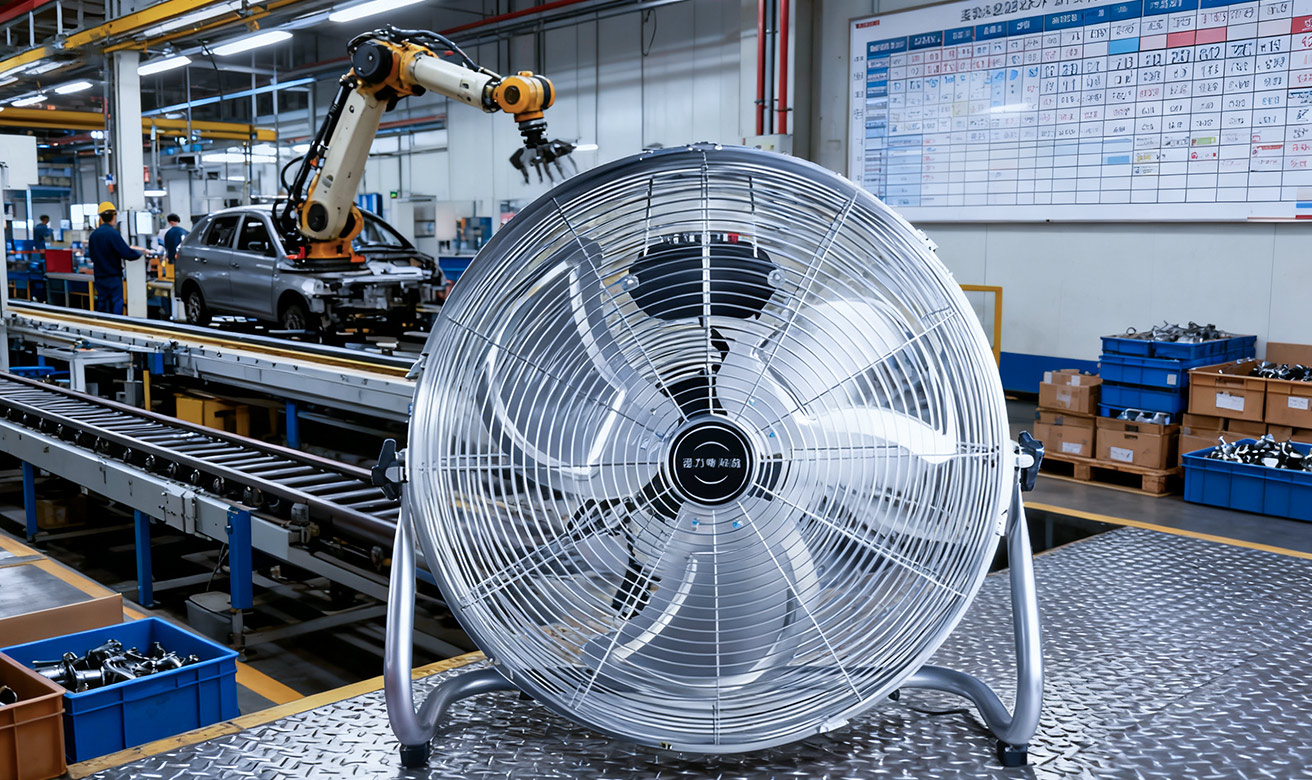 工业趴地扇电机